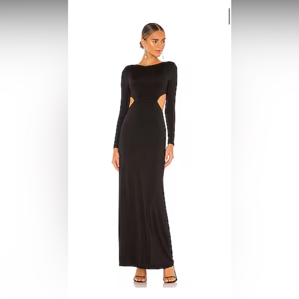 Lovers and Friends Black Cutout Gown